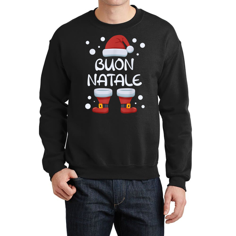 Buon Natale Italian Christmas Santa Merry Xmas Italy T Shirt Crewneck Sweatshirt by zheralalumo | Artistshot