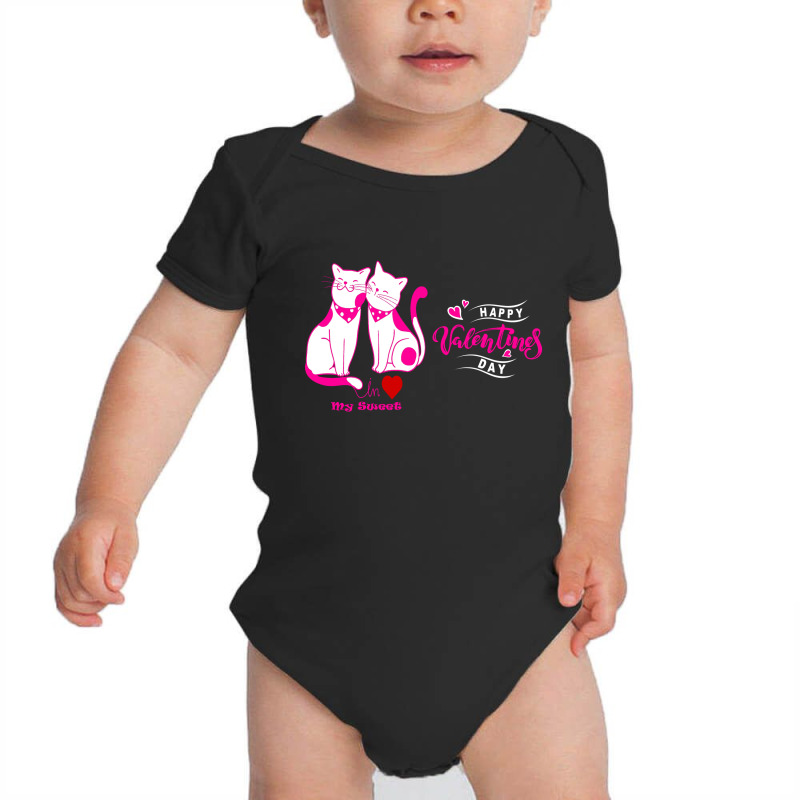 Valentine's Days Special Design Love Cat Baby Bodysuit | Artistshot