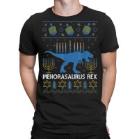 Menorasaurus Rex Funny Dinosaur Hanukkah Jewish Christmas T-shirt | Artistshot