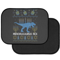 Menorasaurus Rex Funny Dinosaur Hanukkah Jewish Christmas Rear Car Mat | Artistshot