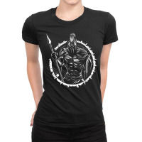 Spartan Warrior Sparta Roman Solider Ancient Rome Ladies Fitted T-shirt | Artistshot