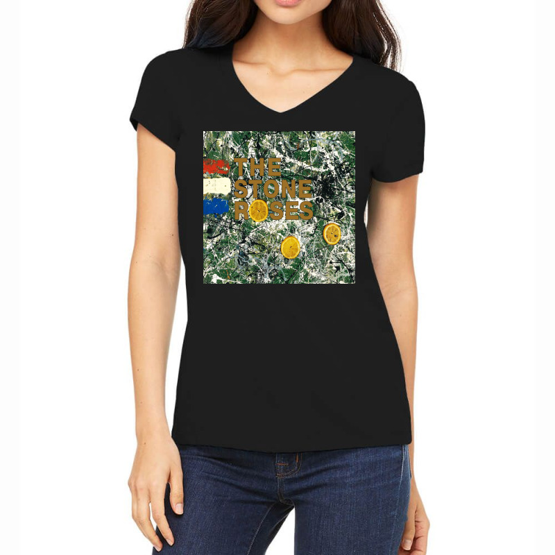 The Stone Roses Women's V-Neck T-Shirt by Garreto | Artistshot