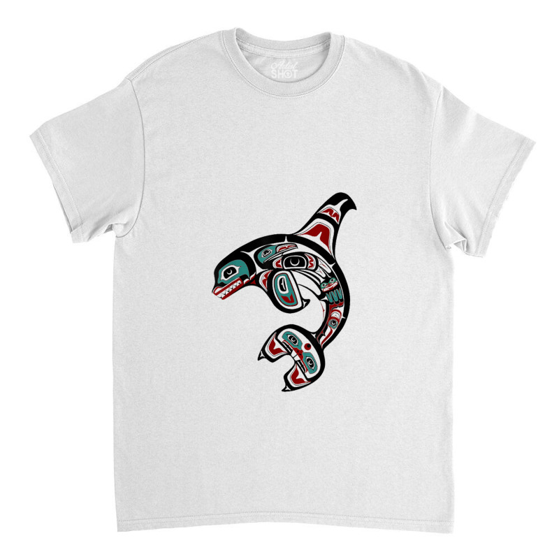 Orca Killer Whale Pacific Alaska Native American Indian Clan Classic T-shirt by Guillermina | Artistshot