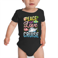 Cruise Ship Vacation Girl Peace Love Cruise T Shirt Baby Bodysuit | Artistshot