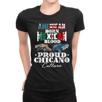 Lowrider Chicano Low Mexican American Latina Rider Cholo T Shirt Ladies Fitted T-shirt | Artistshot