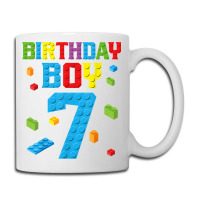 Master Builder 7th Birthday Boy 7 Seven Year Building Bricks T Shirt Coffee Mug | Artistshot