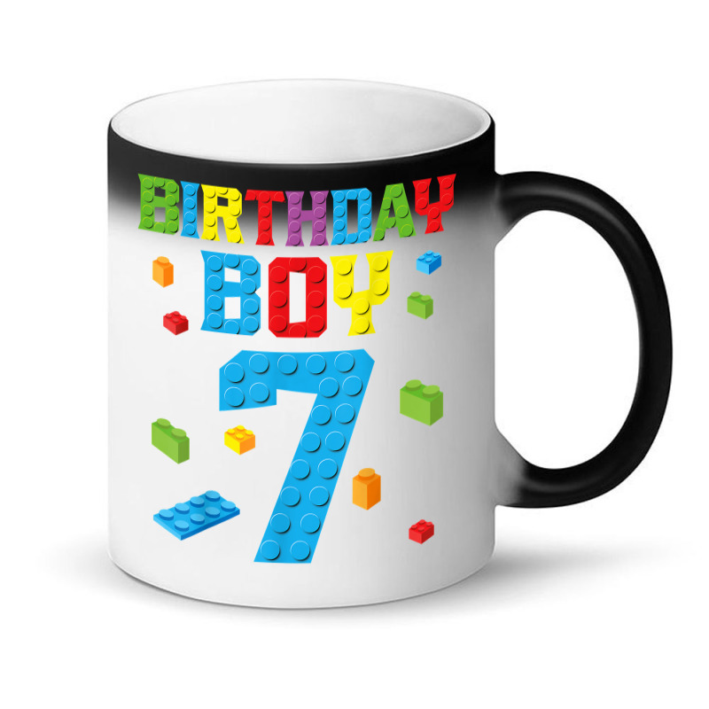 Master Builder 7th Birthday Boy 7 Seven Year Building Bricks T Shirt Magic Mug | Artistshot