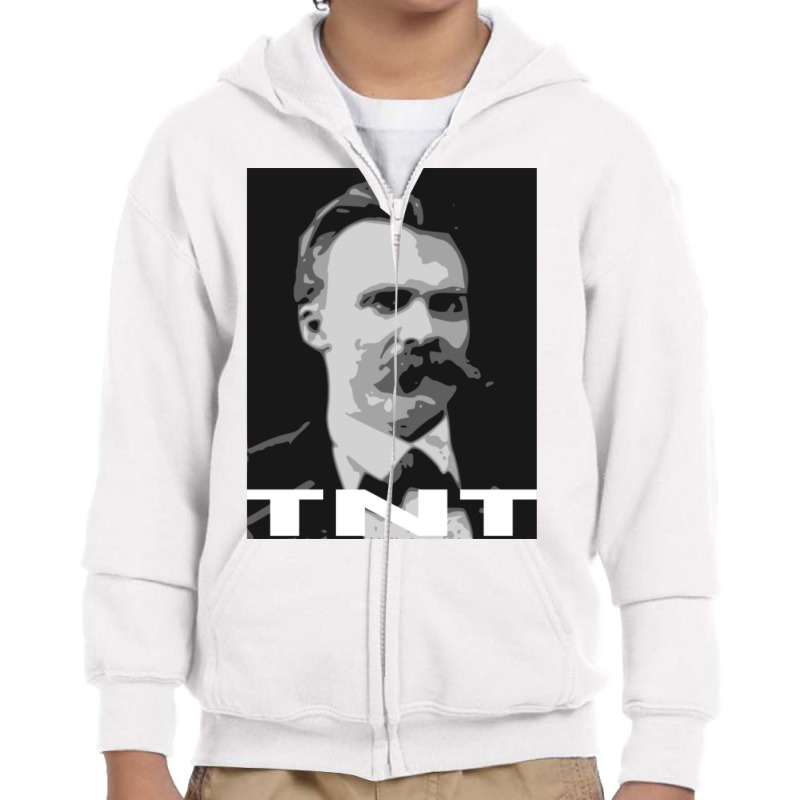 Funny Nietzsche Tnt Youth Zipper Hoodie by cm-arts | Artistshot