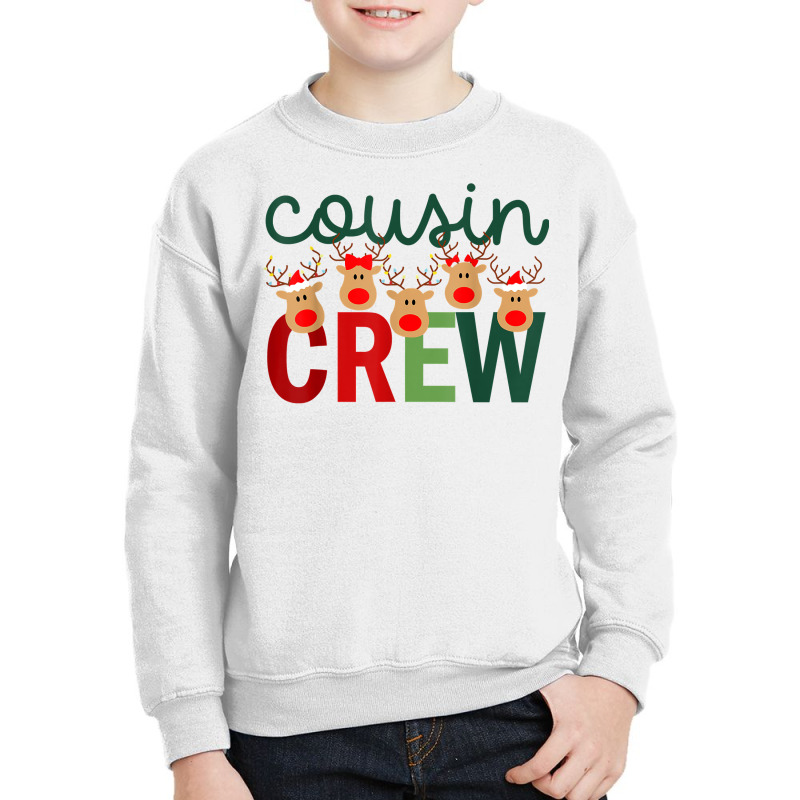 Reindeers Cousin Crew Christmas Light Matching Family 2022 T Shirt Youth Sweatshirt by cm-arts | Artistshot