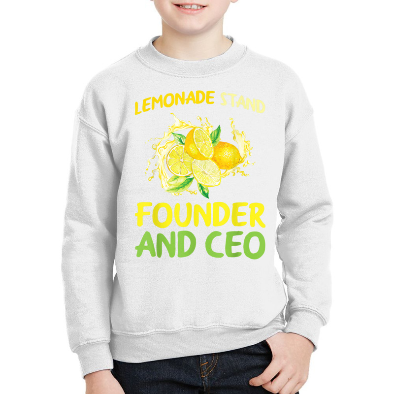 Lemonade Stand Founder And Ceo Lemon Juice Boss T Shirt Youth Sweatshirt by cm-arts | Artistshot