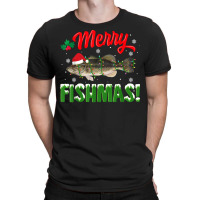 Fish Merry Christmas Largemouth Bass Fishing Lover Pajamas T Shirt T-shirt | Artistshot