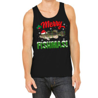 Fish Merry Christmas Largemouth Bass Fishing Lover Pajamas T Shirt Tank Top | Artistshot