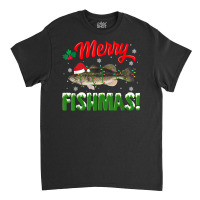 Fish Merry Christmas Largemouth Bass Fishing Lover Pajamas T Shirt Classic T-shirt | Artistshot