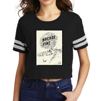 Arcade Fire Concer Poser Sicker Scorecard Crop Tee | Artistshot