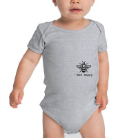 Bee Tees Bee Happy Tee Baby Bodysuit | Artistshot