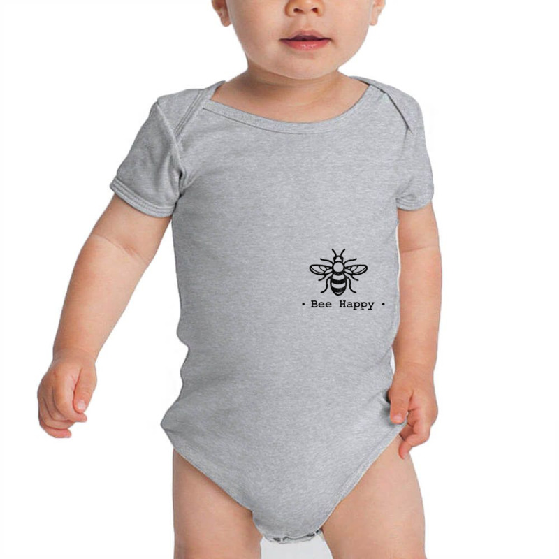 Bee Tees Bee Happy Tee Baby Bodysuit | Artistshot