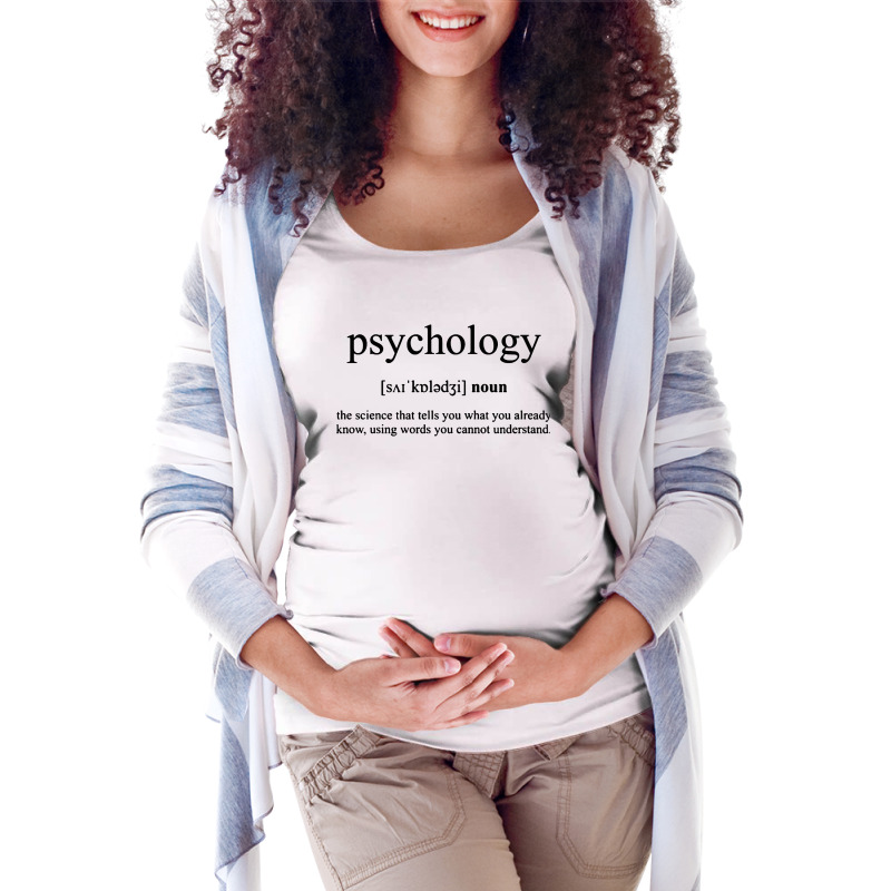 Psychology Maternity Scoop Neck T-shirt by saterseim | Artistshot