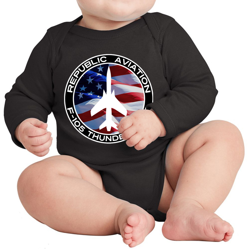 F-105 Thunderchief (2) Long Sleeve Baby Bodysuit by Kanmosrin52 | Artistshot