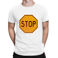 Retro Stop Sign (faded)   Stop Sign T-shirt | Artistshot