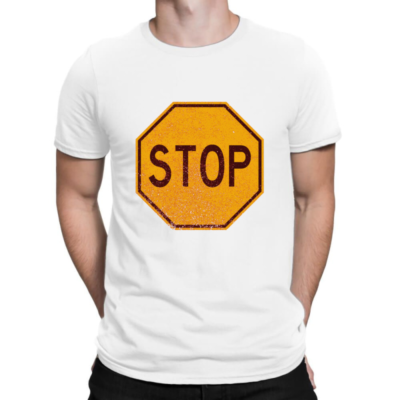 Retro Stop Sign (faded)   Stop Sign T-shirt | Artistshot