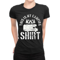 Camping Trailer Camper Van Mobile Home Caravan Motorhome Ladies Fitted T-shirt | Artistshot