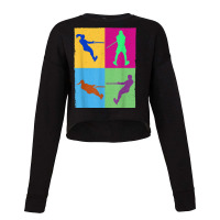 Water Skiing Cute Girl Colerful Women Colerful Waterskiing Cropped Sweater | Artistshot