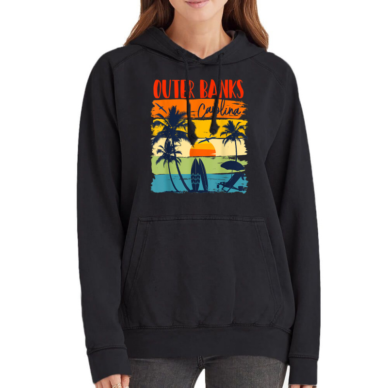 Outer Banks Carolina 2022 Vacation Best Friend Family Group Vintage Hoodie by Color | Artistshot