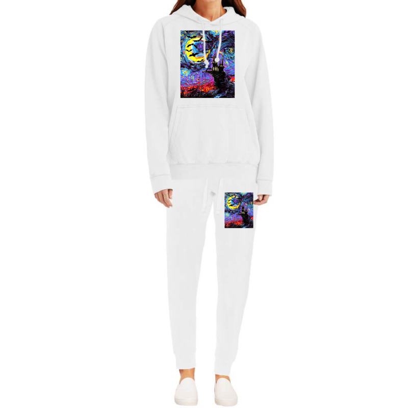 Dracula Castle Vampire Bats Halloween Starry Night Aja Art Hoodie & Jogger set by vucongha | Artistshot