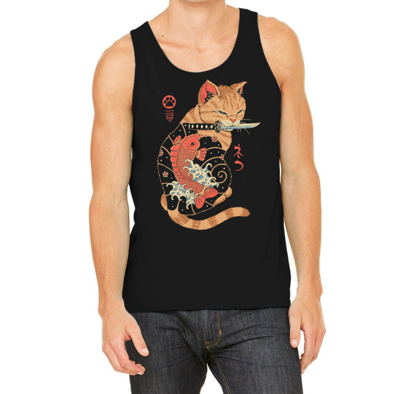 Carp Tattooed Cat Tank Top by Kanmopsuk45 | Artistshot