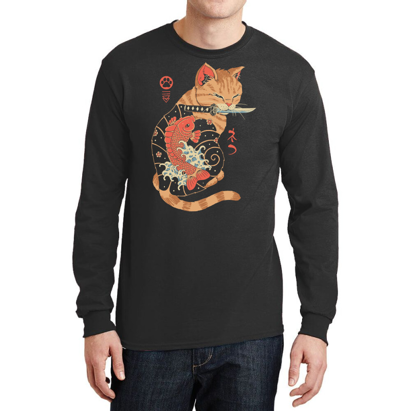 Carp Tattooed Cat Long Sleeve Shirts by Kanmopsuk45 | Artistshot