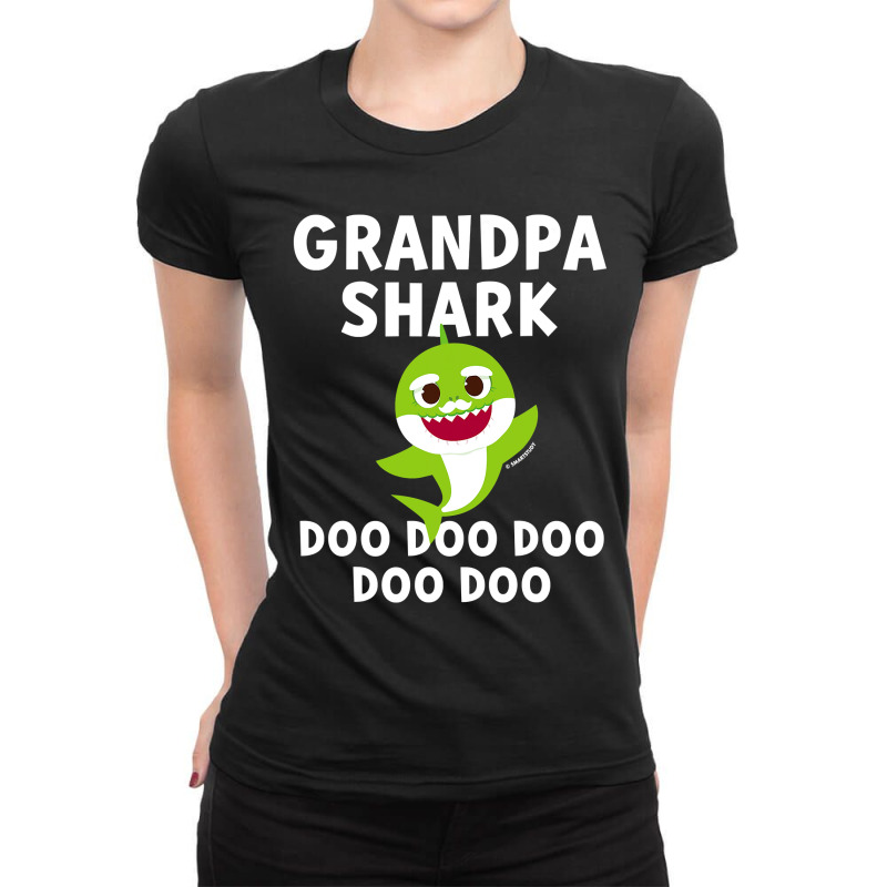 Mens Pinkfong Grandpa Shark Official Ladies Fitted T-Shirt by CUSER3772 | Artistshot