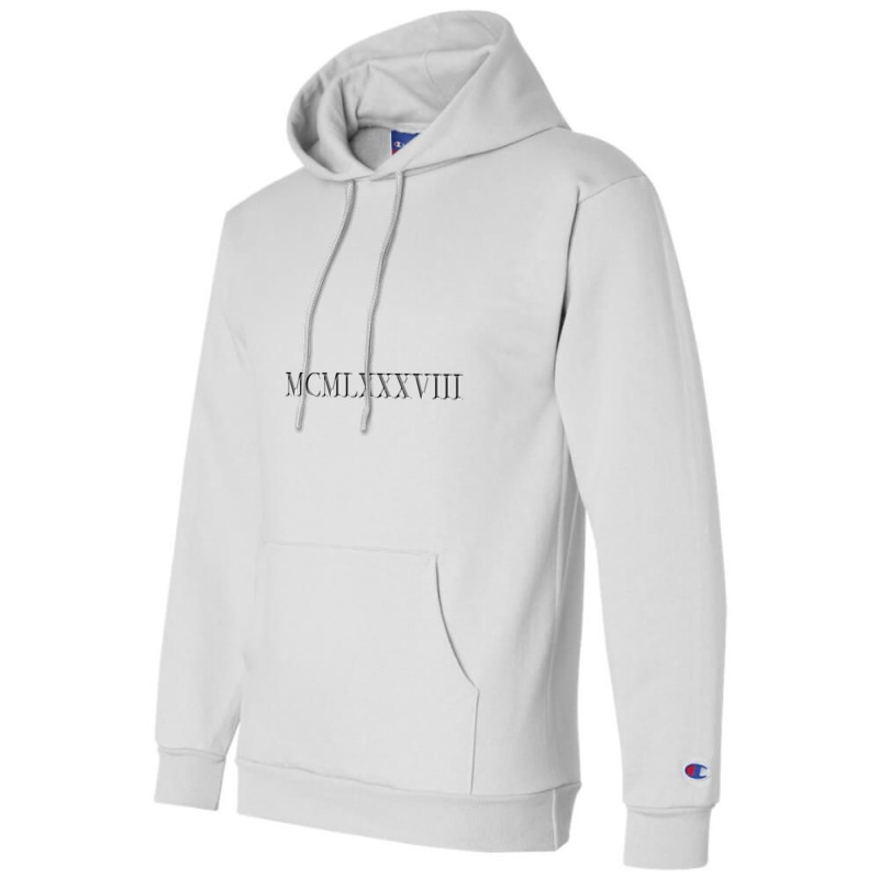 Roman Numeral 1988 Champion Hoodie by waktudzuhur | Artistshot