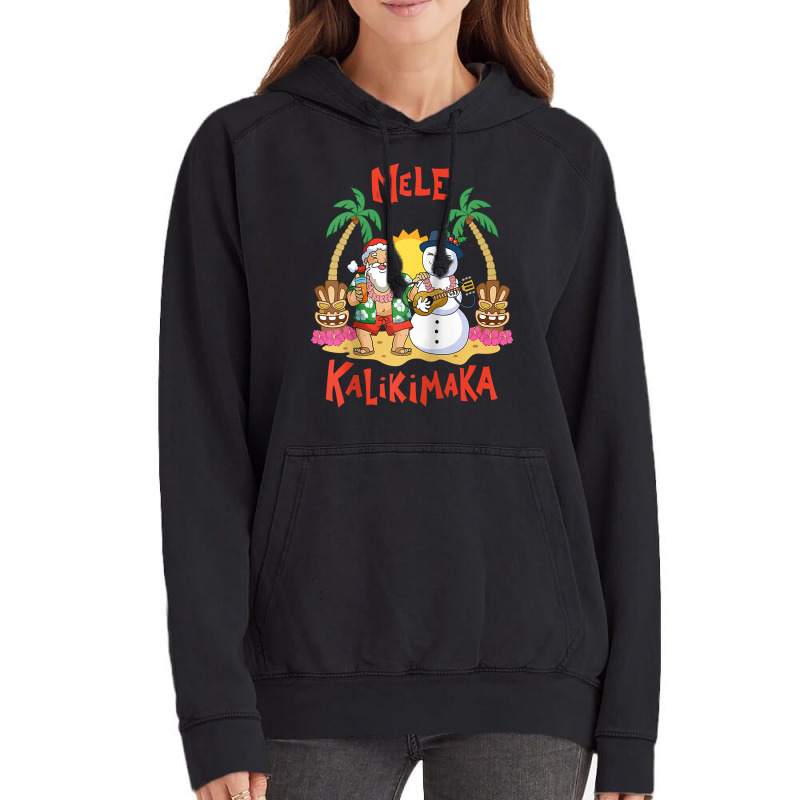 Mele Kalikimaka Merry Christmas Hawaii Raglan Baseball Tee Vintage Hoodie | Artistshot