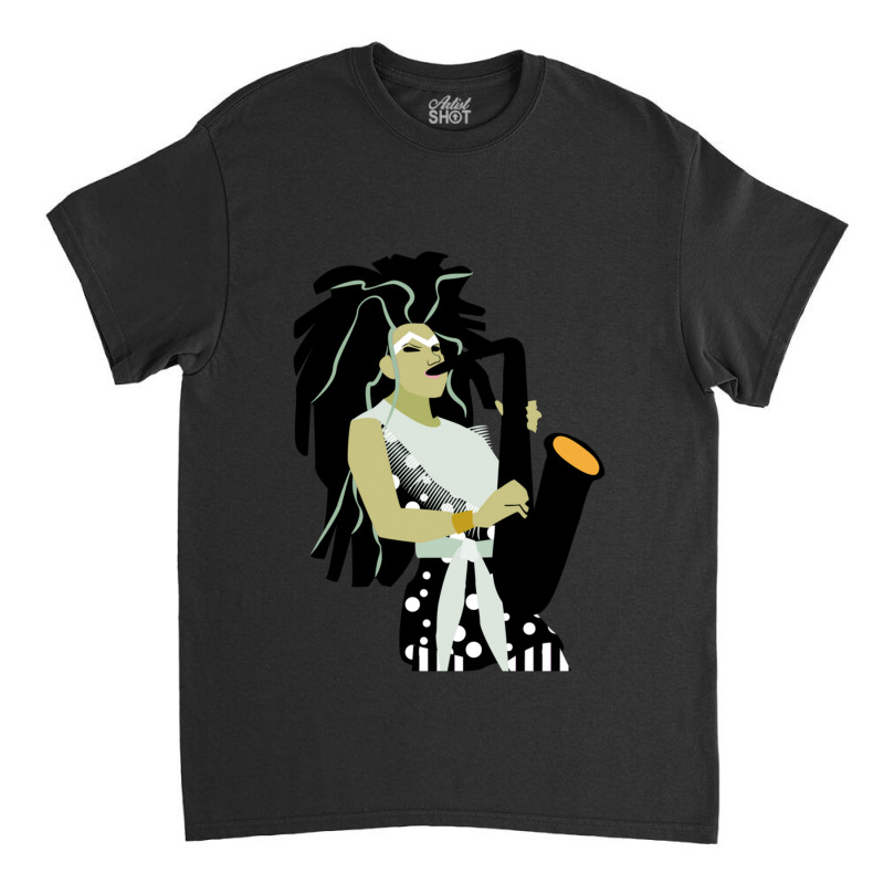 The Girl With The Sax Classic T-shirt by DANIELKRUTCHEK | Artistshot