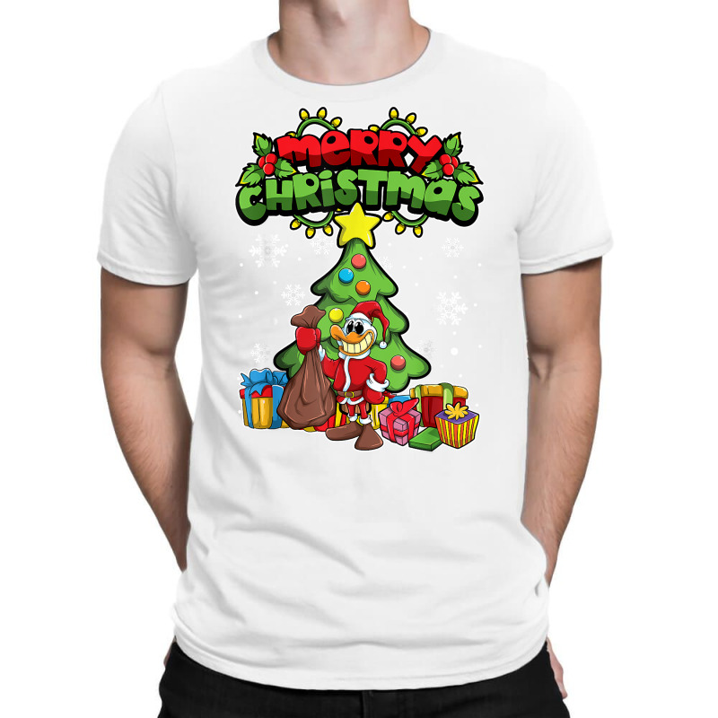 Merry Christmas Animals   Xmas Duck Duckling T Shirt T-shirt | Artistshot