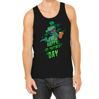 Dinosaur St Patricks Day Trex Irish Green Gift Party Dino Tank Top | Artistshot