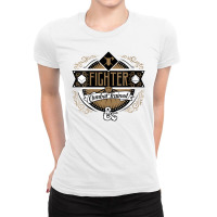 Womens Dungeons & Dragons Fighter Combat Trained V-neck Ladies Fitted T-shirt | Artistshot