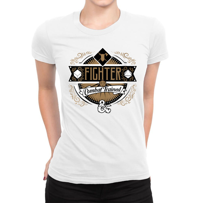 Womens Dungeons & Dragons Fighter Combat Trained V-neck Ladies Fitted T-Shirt by hotoancuong | Artistshot