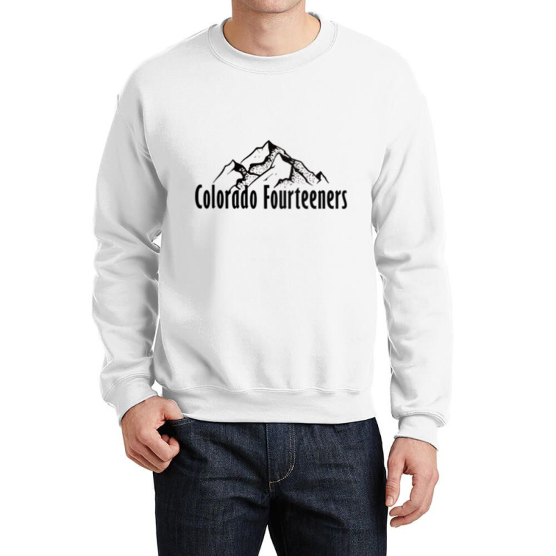 Womens Colorado Fourteeners 2 Sided 14ers Checklist Raglan Baseball Te Crewneck Sweatshirt | Artistshot