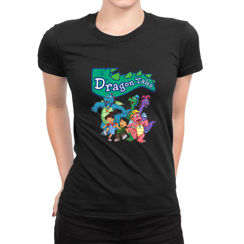 Dragon Tales Graphic Ladies Fitted T-Shirt by TerryFoutch | Artistshot