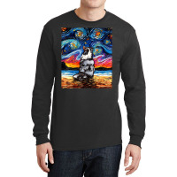 Merle Shetland Sheepdog Sheltie Starry Night By Aja Long Sleeve Shirts | Artistshot