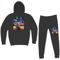 Merle Shetland Sheepdog Sheltie Starry Night By Aja Hoodie & Jogger Set | Artistshot