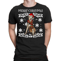 Merry Christmas Ornament Irish Wolfhound Xmas Santa T Shirt T-shirt | Artistshot