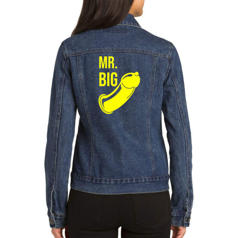 Mr Big Cock Ladies Denim Jacket | Artistshot