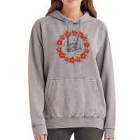 Merry Christmas Poinsettia Garland Plant Flower Decoration Sweatshirt Vintage Hoodie | Artistshot