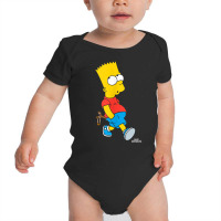 The Simpsons Bart Simpson With Slingshot Tank Top Baby Bodysuit | Artistshot