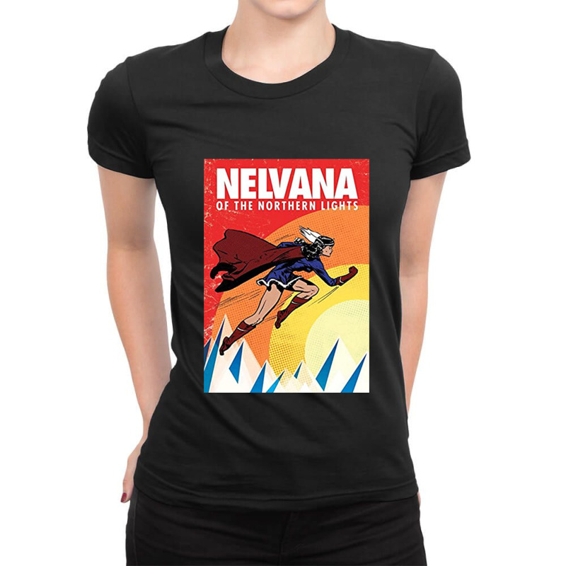 Canadian Superhero Ladies Fitted T-Shirt by asbakku | Artistshot