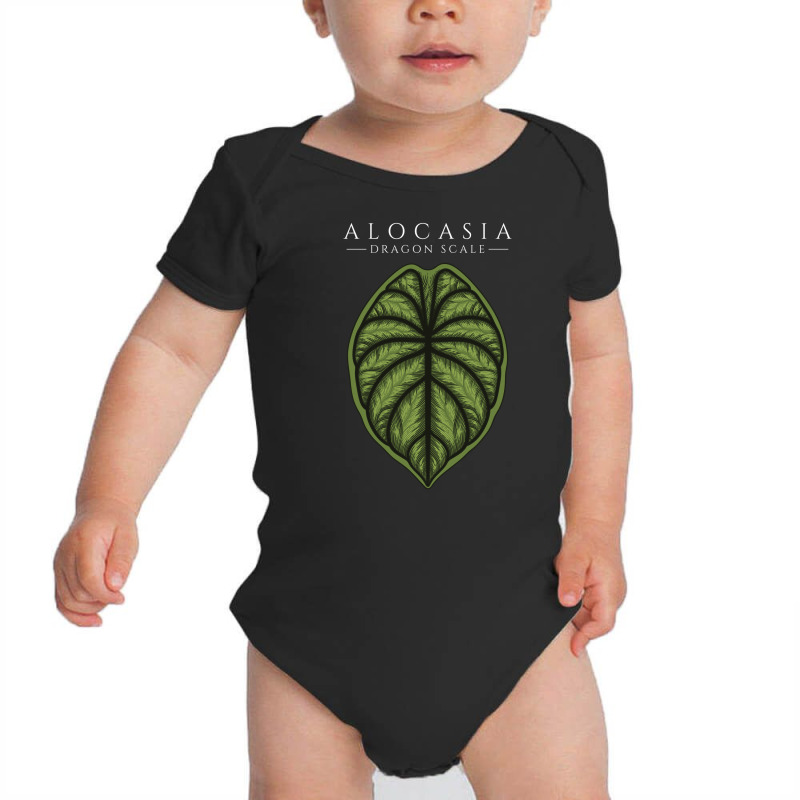 Alocasia Dragon Scale Aroid Plant Lover Anthurium Philodendron Baby Bodysuit by dovieavila | Artistshot