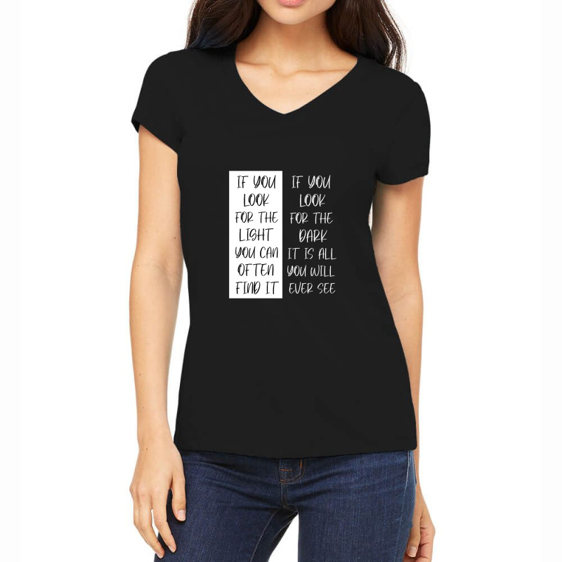 Light In The Dark Women's V-Neck T-Shirt by NicholasRoberson | Artistshot