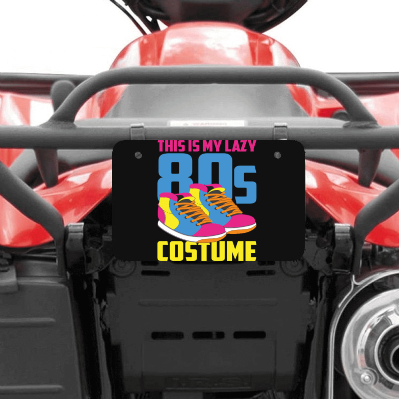 Retro 80s Lover Theme Party Lazy Costume Funny 80s Atv License Plate | Artistshot